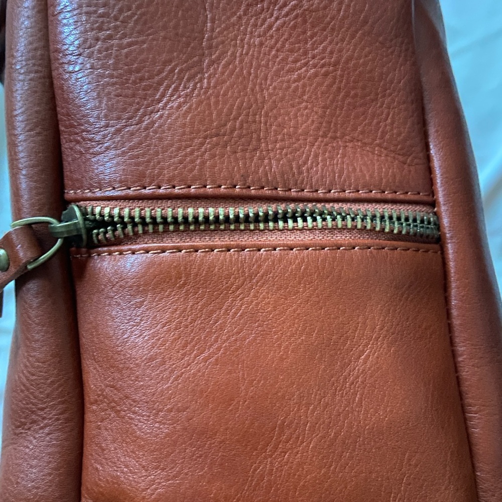 Brown Leather Backpack - Picture 5 of 11